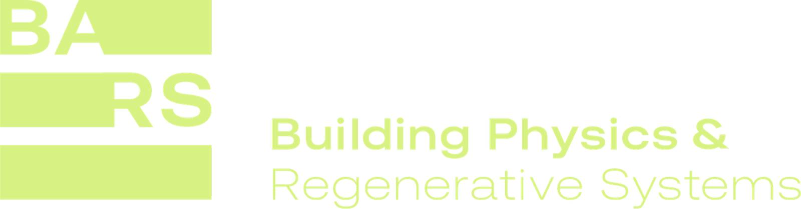 BARS - Building Physics & Regenerative Systems